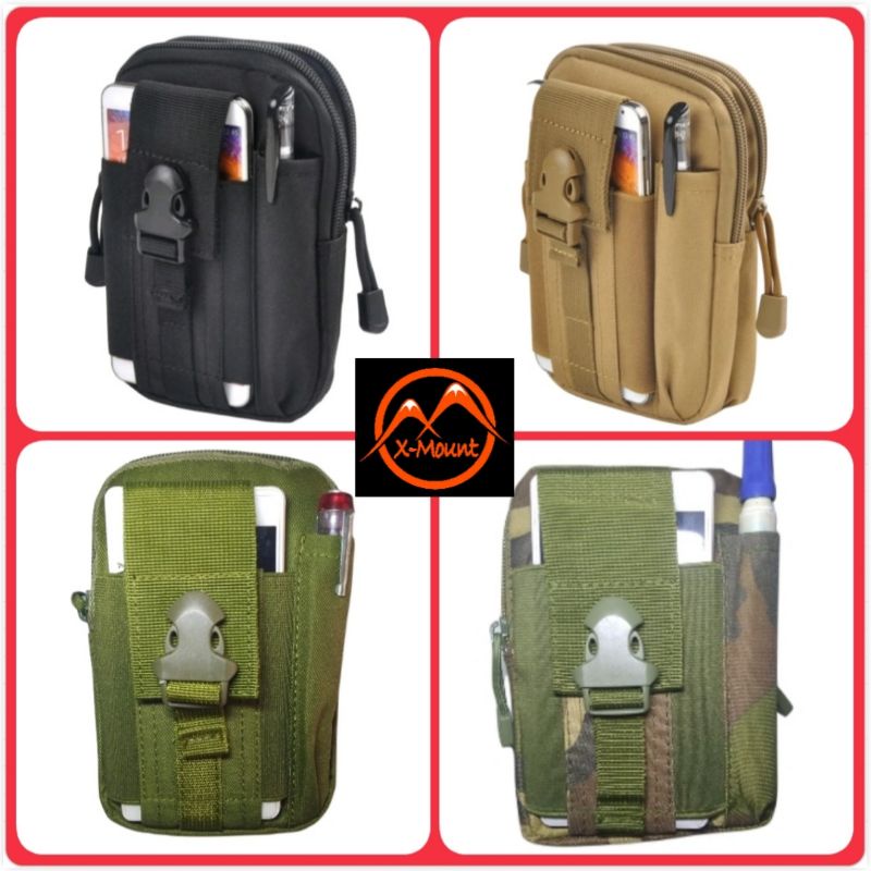 TAS PINGGANG A318 TACTICAL ARMY Loreng POUCH TEMPAT SARUNG HP