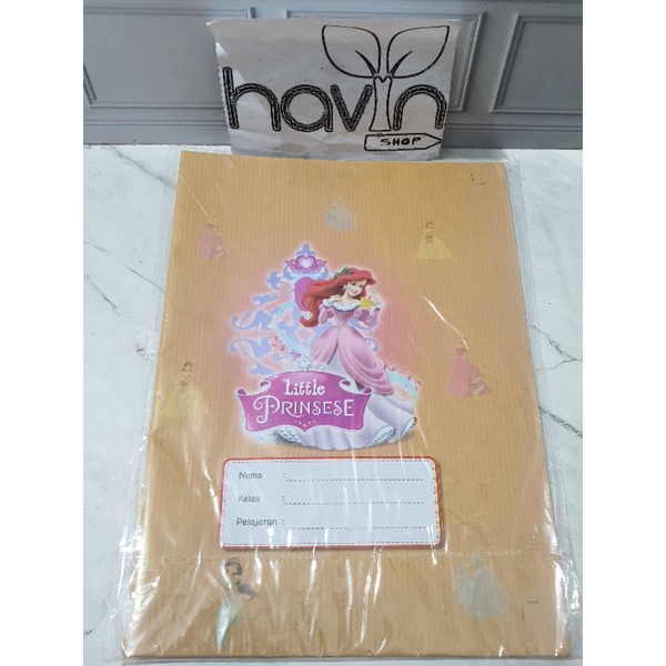 SAMPUL BUKU-Coklat PRINCES KWART