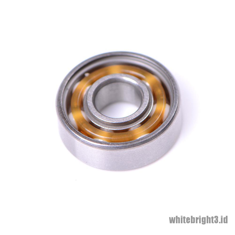 ❤White3 Warna Putih❤ 608 Bearing Keramik Untuk Fidget Spinner / Skateboard