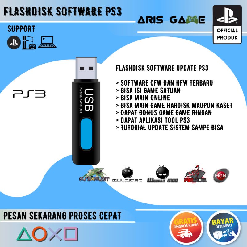 Flashdisk Original Update Untuk Ps3 Cfw Ofw Hen Ps3