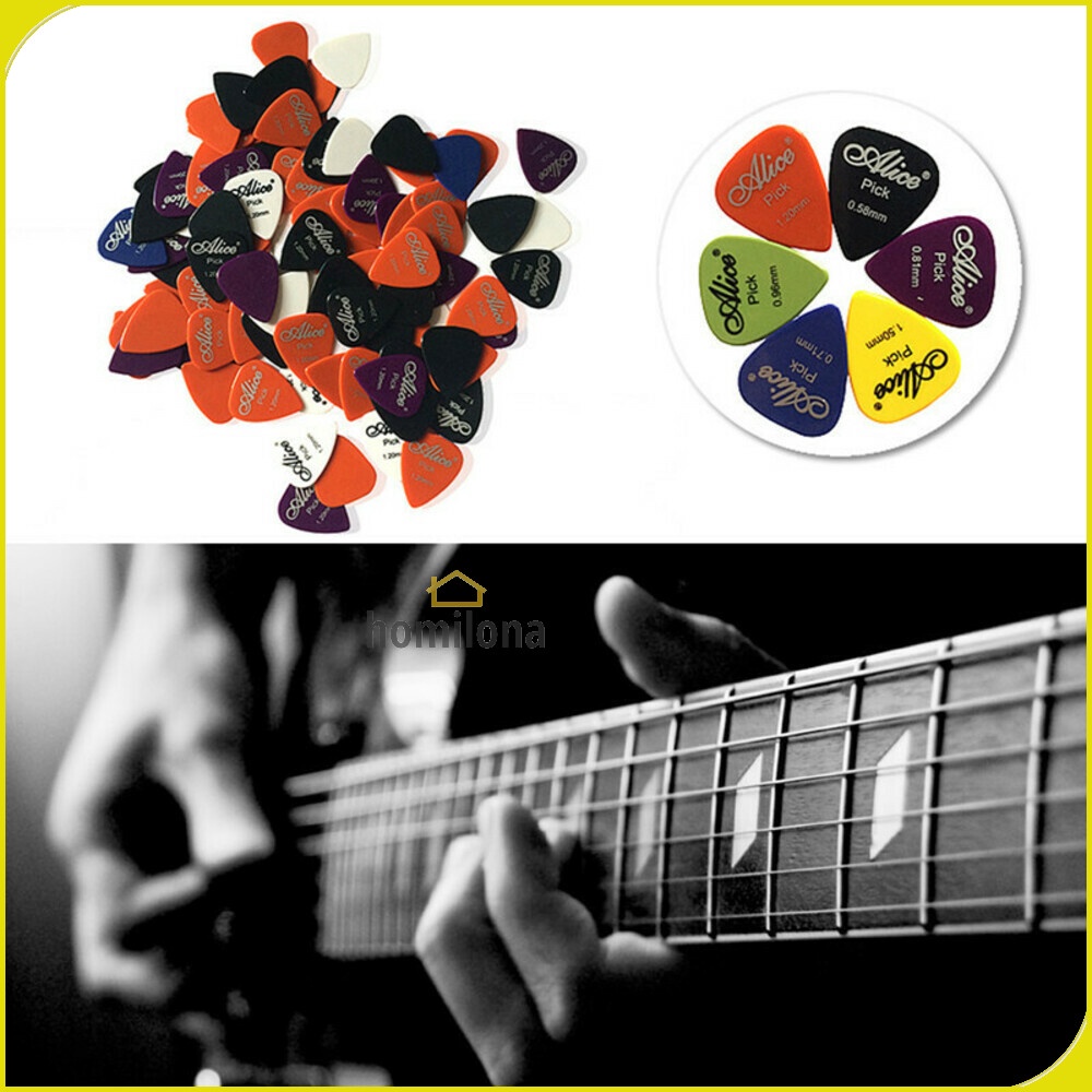 Pick Gitar Akustik 50 PCS Alice A011A atau 12 PCS Alice AP-12P - Multi-Color