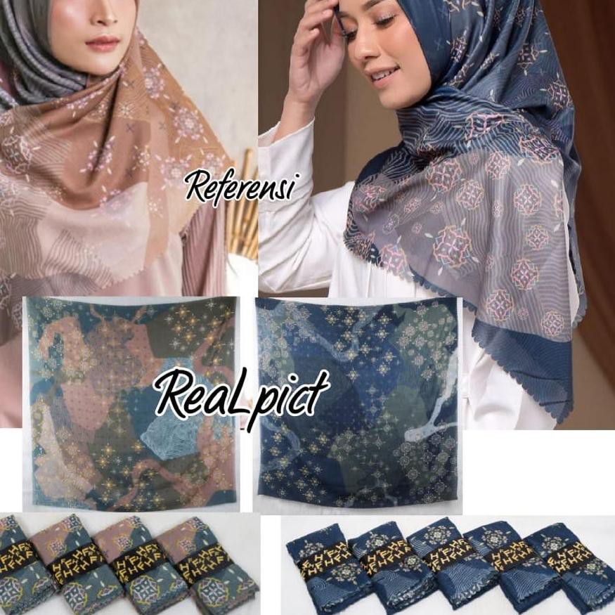 Terdepan  HIJAB PREMIUM//KERUDUNG MOTIF//KERUDUNG BEST SELER//SEGI EMPAT JUMBO//DENAY.FH .OSLO