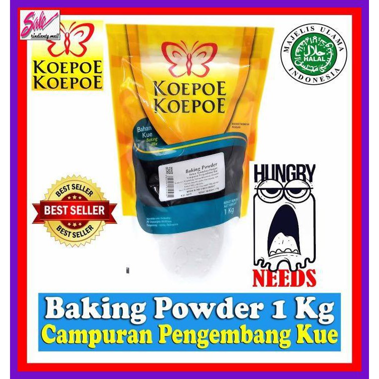 

DERPOWBAKING- BAKING POWDER 1 KG KOEPOE KOEPOE - CAMPURAN PENGEMBANG KUE -ASLIII.