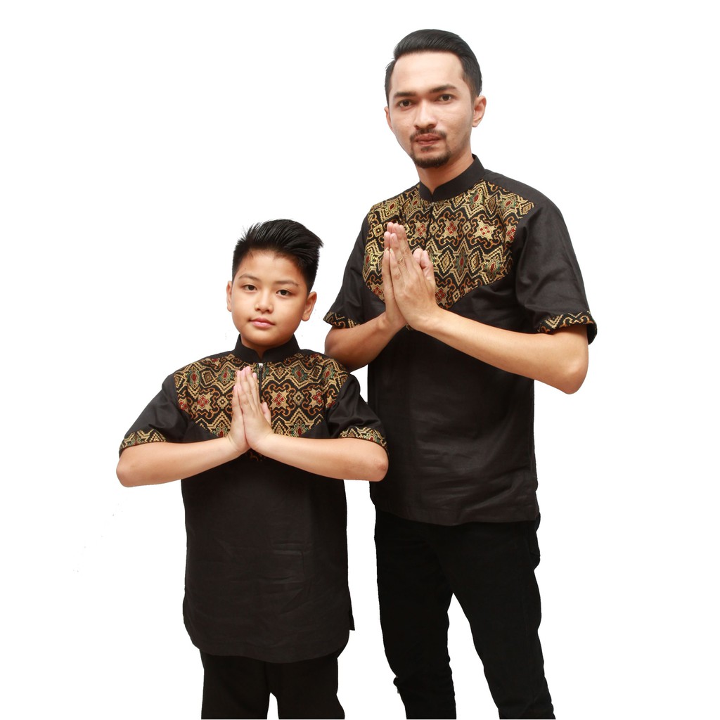 Koko Batik Hitam-02 (bisa couple)