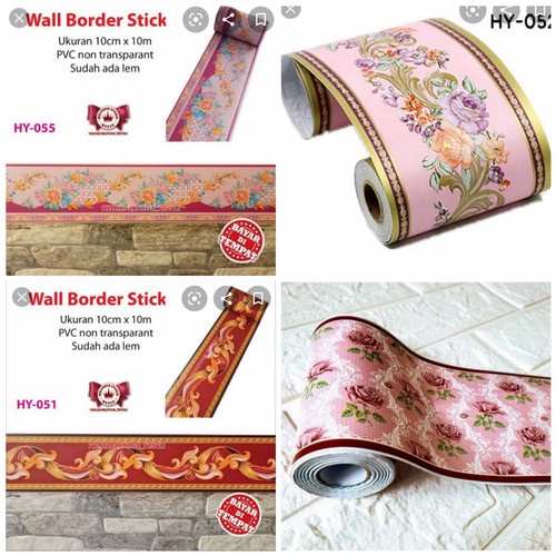 [BISA COD] WALLPAPER BORDER LIST  Borderlist Premium Ukuran 10cm x 10m Termurah