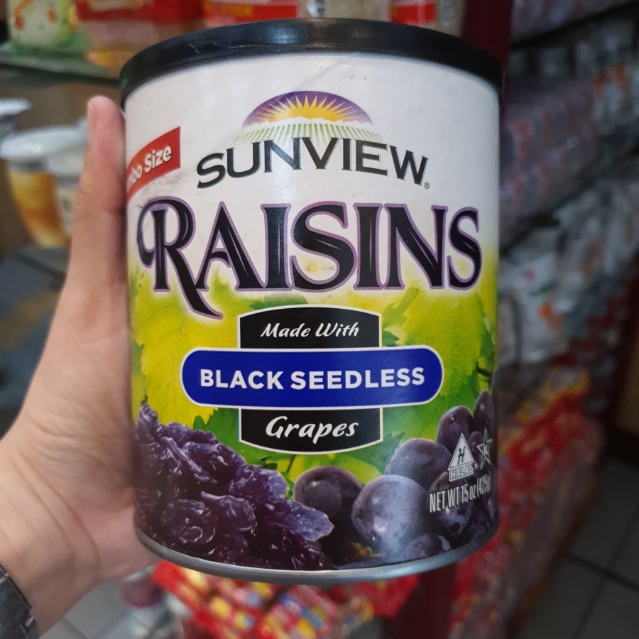 

Raisins sunview black seedless grapes 425 g kismis