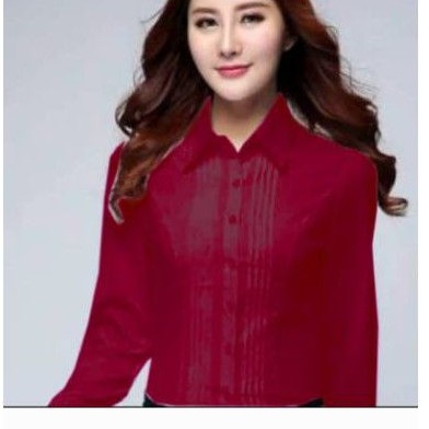 Kemeja wanita Ofnesel Putih-1