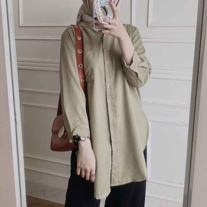 BEFAST - ZFS OOTD Wanita Kemeja FIYO / CICIRA SHAKILA SUEDE PREMUM SHIRT /Atasan Kemeja Wanita / Kemeja Lengan Panjang / Kemeja Casual / Kemeja Terlaris / Kemeja Wanita OOTD Kerja / Kemeja Polos Banyak Warna