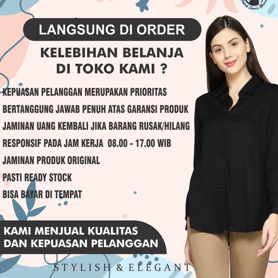 Ter Lariis Baju Kemeja Wanita Polos Casual Wanita Lengan Panjang Terbaru 2021 Shopee Indonesia
