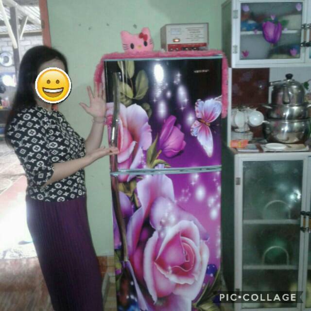 STIKER KULKAS 2 PINTU