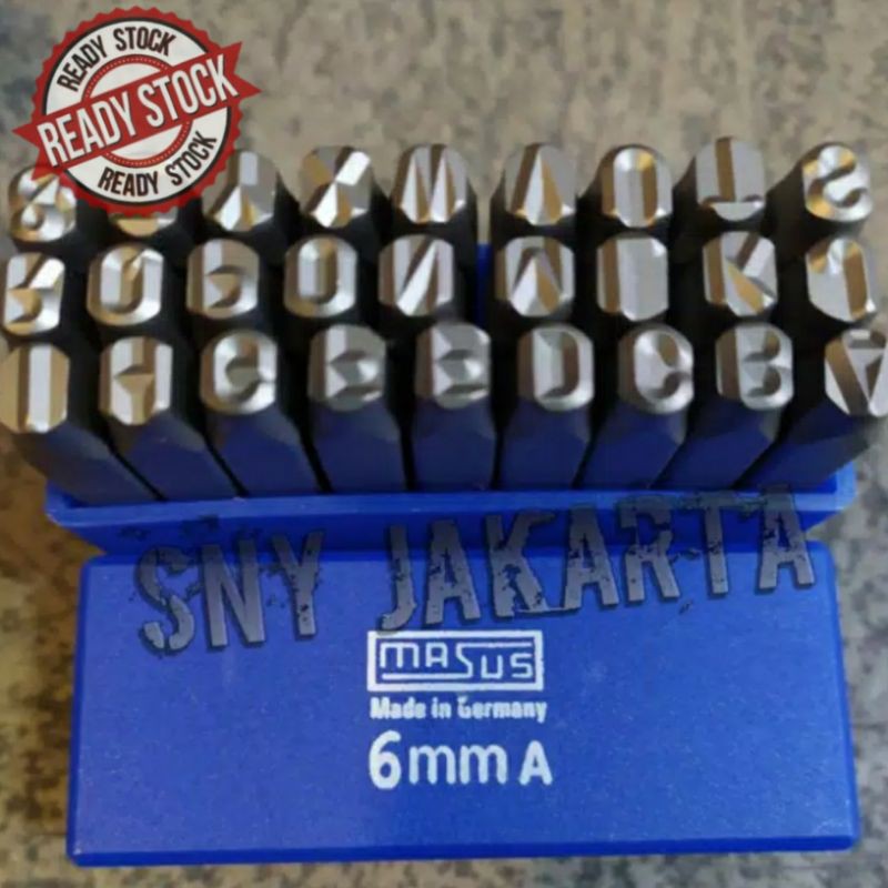 

Original MASUS Huruf Ketok 6 mm Germany Stamp Punch Letter A - Z