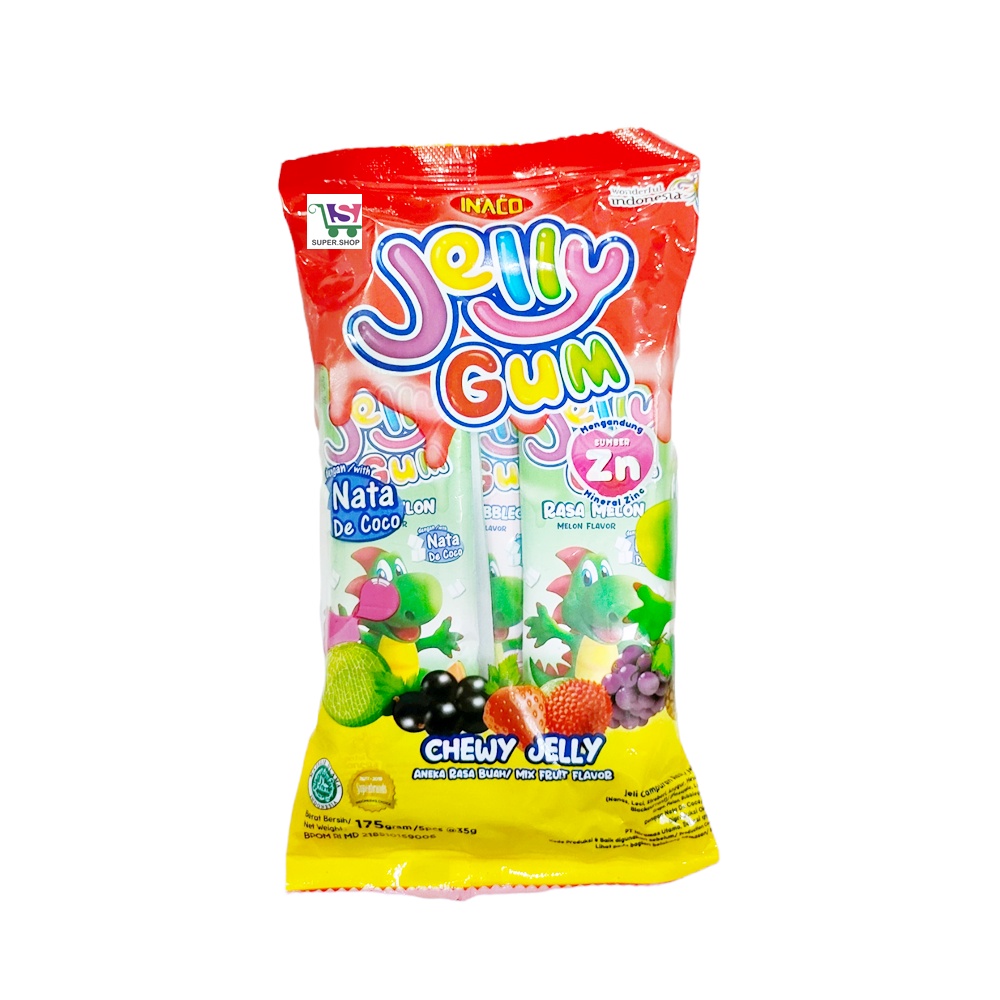 Inaco JELLY GUM Jeli Nata De Coco (isi 5 stik)