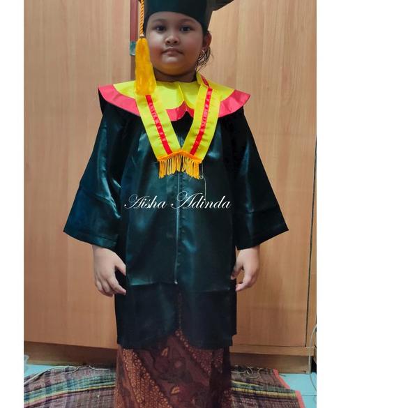 ☇ BAJU TOGA WISUDA ANAK TK PAUD SETELAN 1 SET BERKUALITAS ORIGINAL 100% ☜