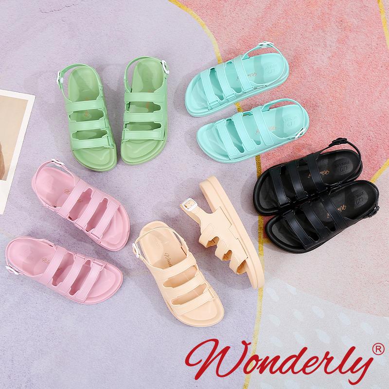 1962-WL2 [WODERLY] Sepatu Sendal Selop Karet Jelly Wanita Wonderly Sandal Slop Jelly Cewek