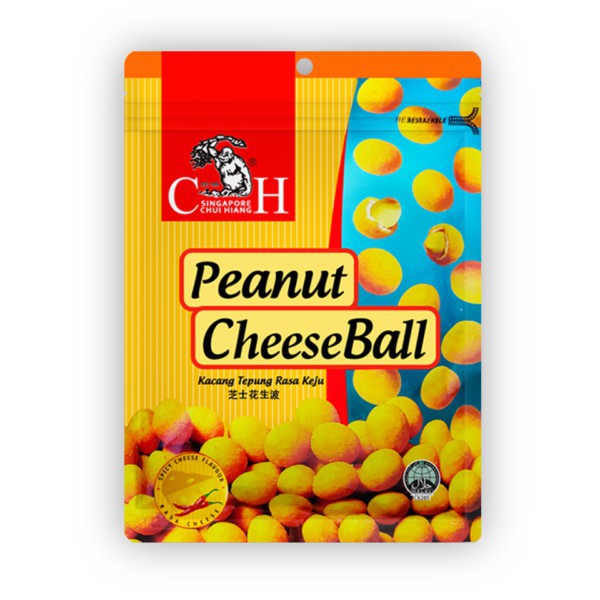 

Chui Hiang Peanut Cheese Ball 150gr Kacang Tepung Rasa Keju