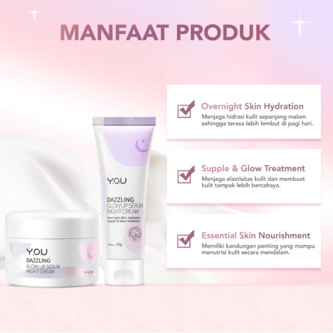 NEW YOU Dazzling Glow UP - Rangkaian Perawatan Wajah YOU Dazzling