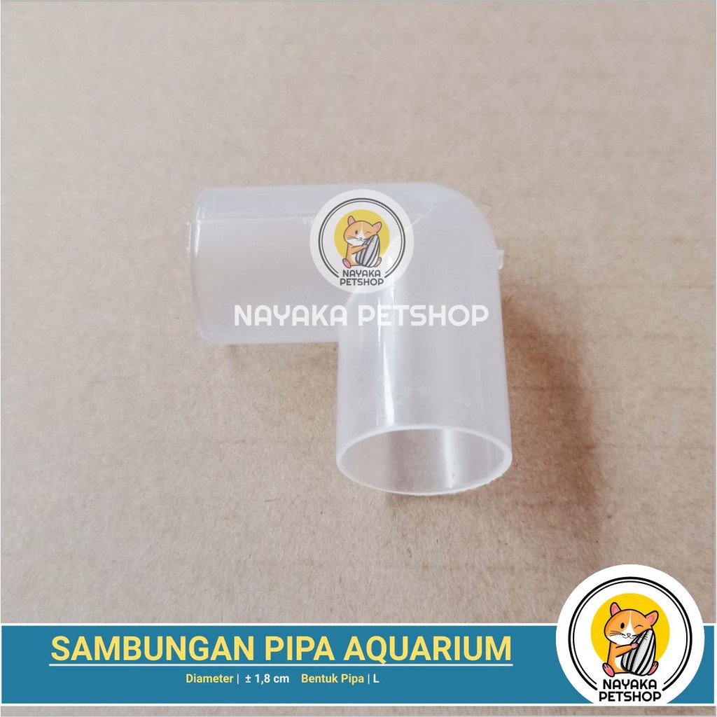 Sambungan Pipa Aquarium Bentuk L Knee Keni Pipa Aquascape Pipa Shock Sok