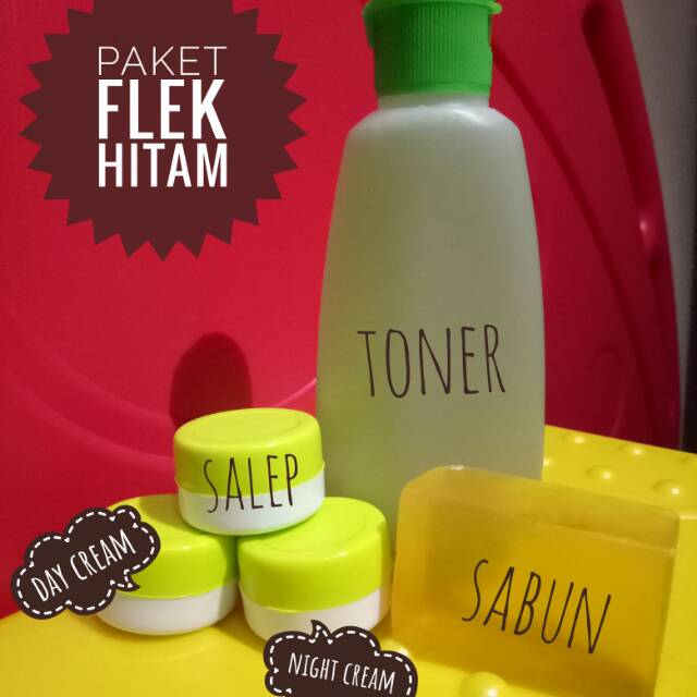 CREAM FLEK HITAM / CREAM FLEK /CREAM WAJAH FLEK HITAM / PAKET KRIM FLEK HITAM