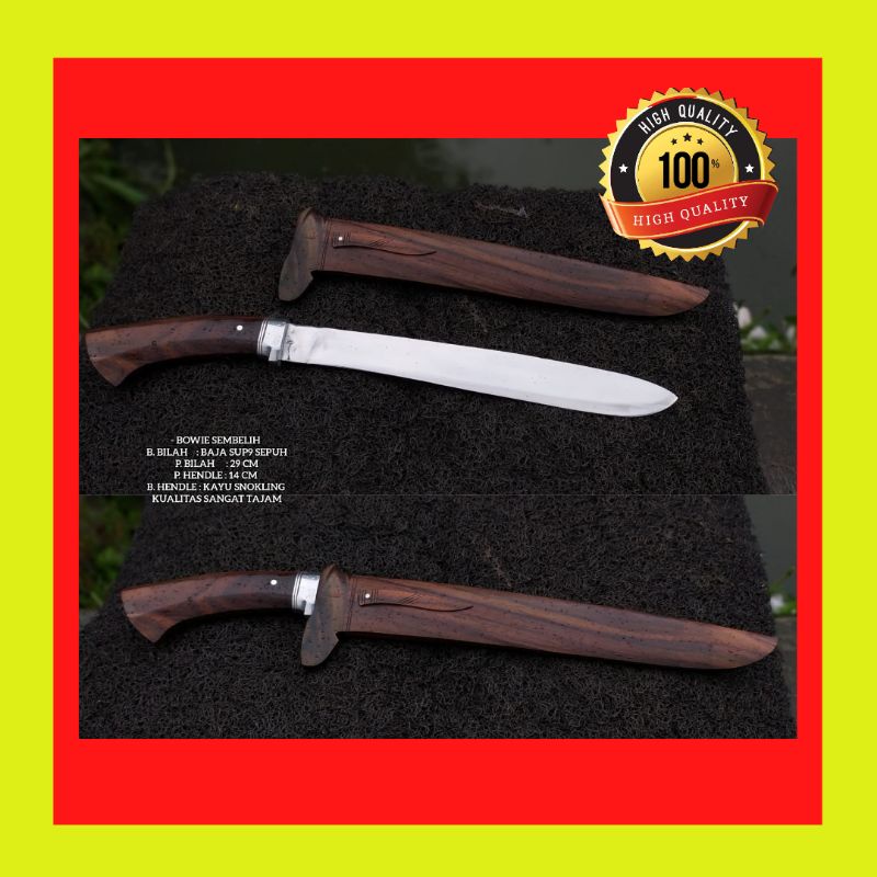 PISAU SEMBELIH BOWIE CUSTOM MIROR SUPER TAJAM