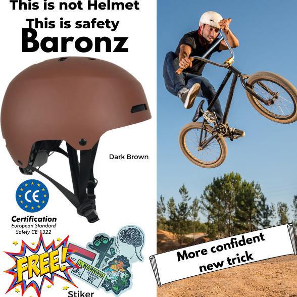 Helm sepeda Singletrek1 BMX DJ Dirt Jump Lamp Rainbow Standart Eropa