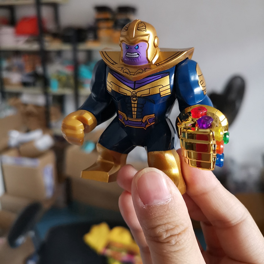 Lego Mini Figure Model Thanos Avengers Marvel untuk Mainan Anak/Koleksi