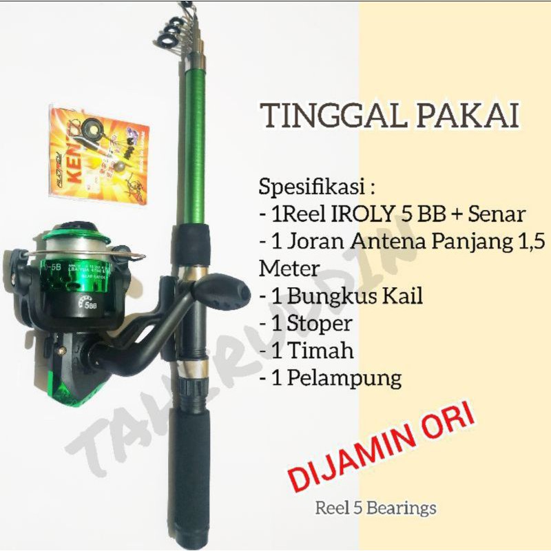 promo paket set pancing lengkap