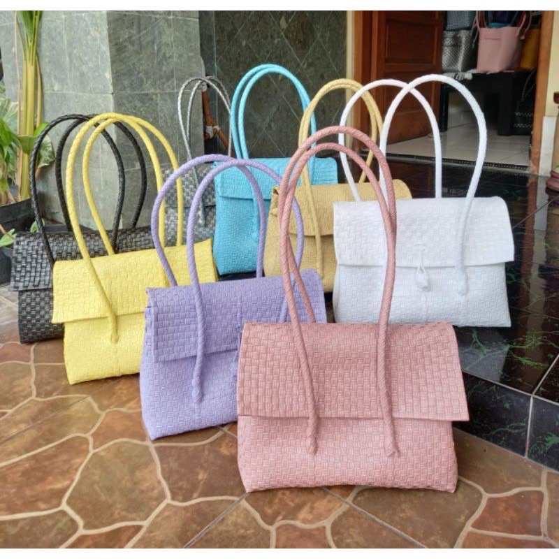 Tas Jali Kristal Bag Premium/ Tas Jali Crystal Tutup Magne /Tas Jali Flip Premium