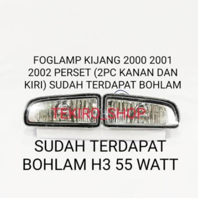 foglamp kijang perset 2000 2001 2002 lsx lgx lx krista lampu bemper kabut