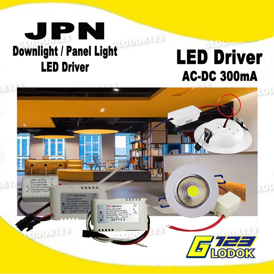 LED Driver 1*1Watt, 3-5*1Watt, 6-10*1Watt, 12-15*1Watt Casing Plastik