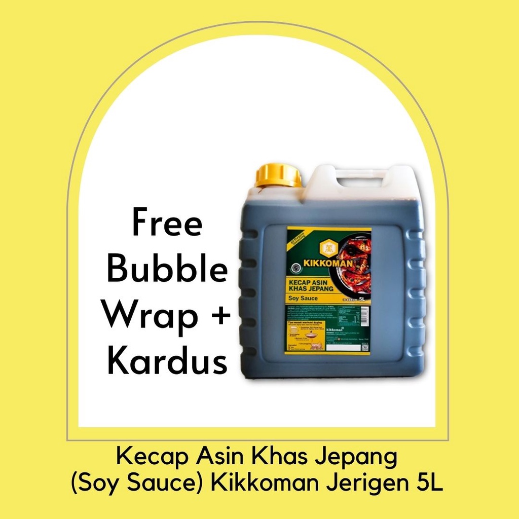 

kikkoman kecap asin jepang / soy sauce / shoyu kemasan jerigen 5 liter