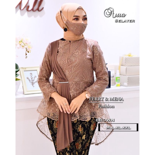 ATASAN KEBAYA AURORA SELENDANG / KEBAYA SELENDANG / KEBAYA PESTA / KEBAYA TUNANGAN / AURA SELAYER