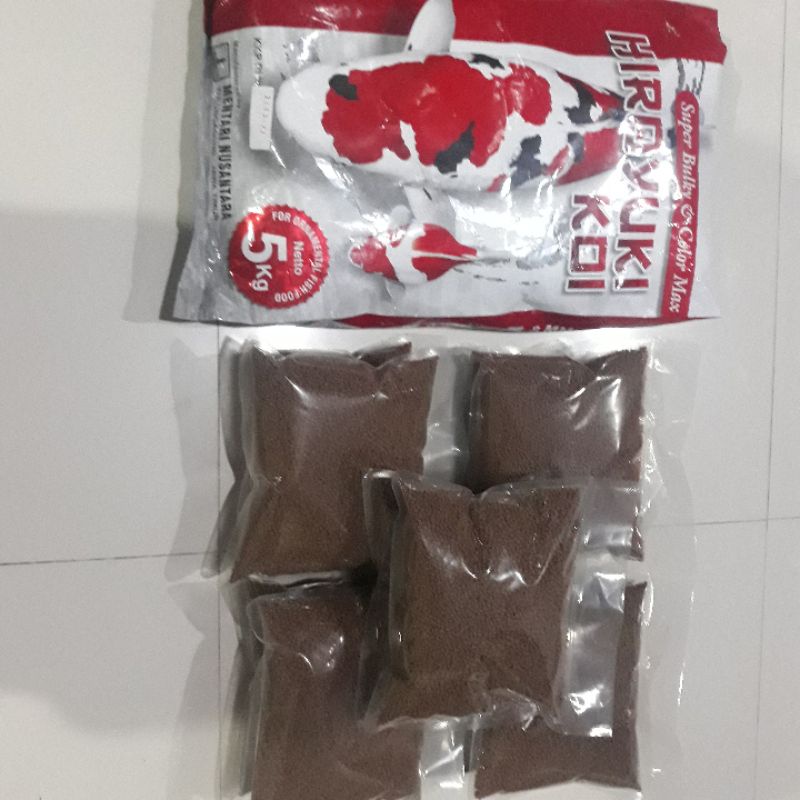 pakan Hiroyuki Koi super Bullky&amp; Color Max 1kg, Pakan/makanan/pelet ikan