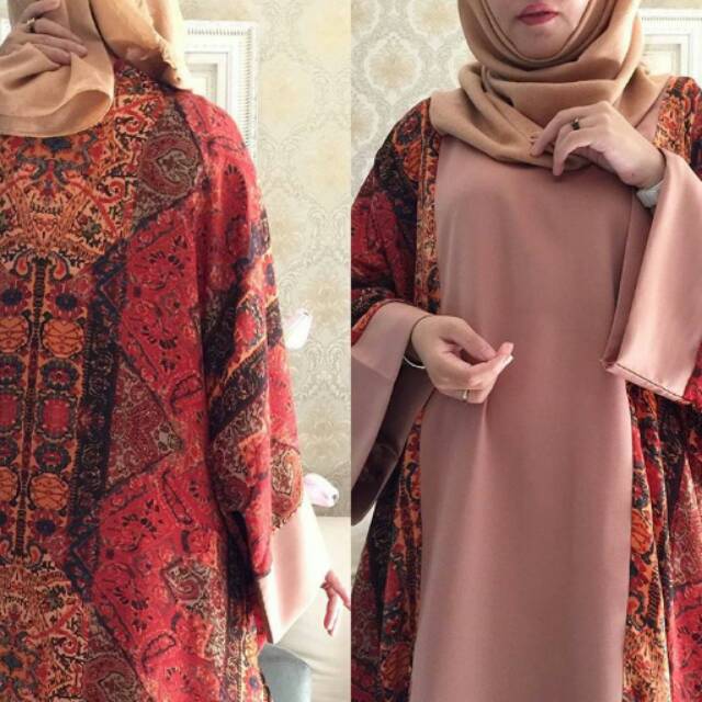 Maroon Maldives Abaya