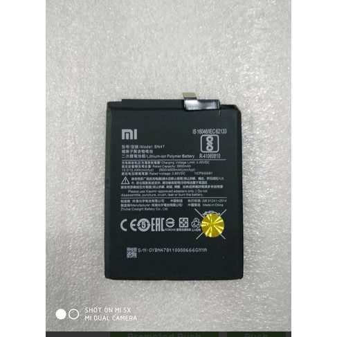Battery Xiaom Redmi 6 Pro Baterai Xiaomi BN47 BN-47 Ori