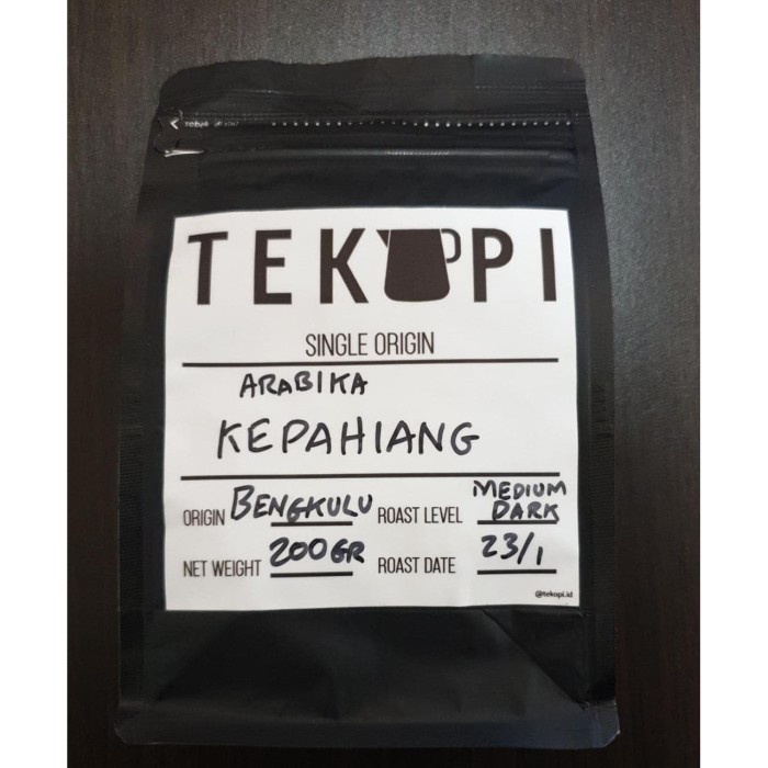

Terlaris Kopi Arabika Kepahiang 200g Biji TEKOPI Arabica Coffee Beans Limited