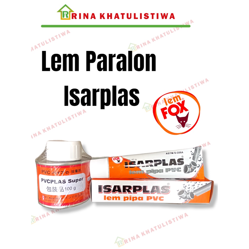 

Lem Pipa PVC Lem Pralon | Lem Paralon | Lem Isarplas kaleng | Lem Isarplas Pasta