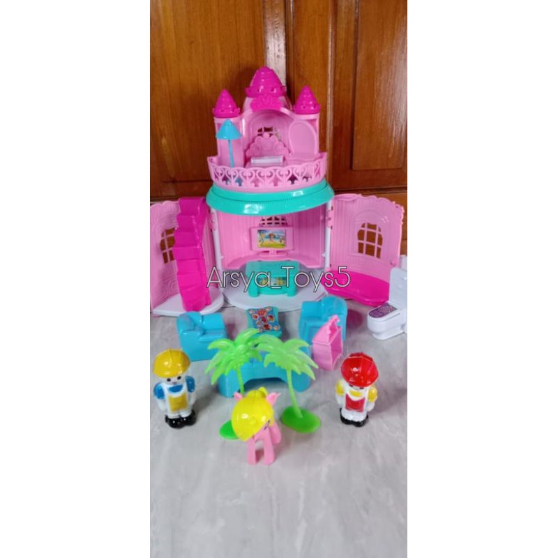 Mainan DREAM CASTLE-Mainan anak Edukasi rumah rumahan istana kuda poni