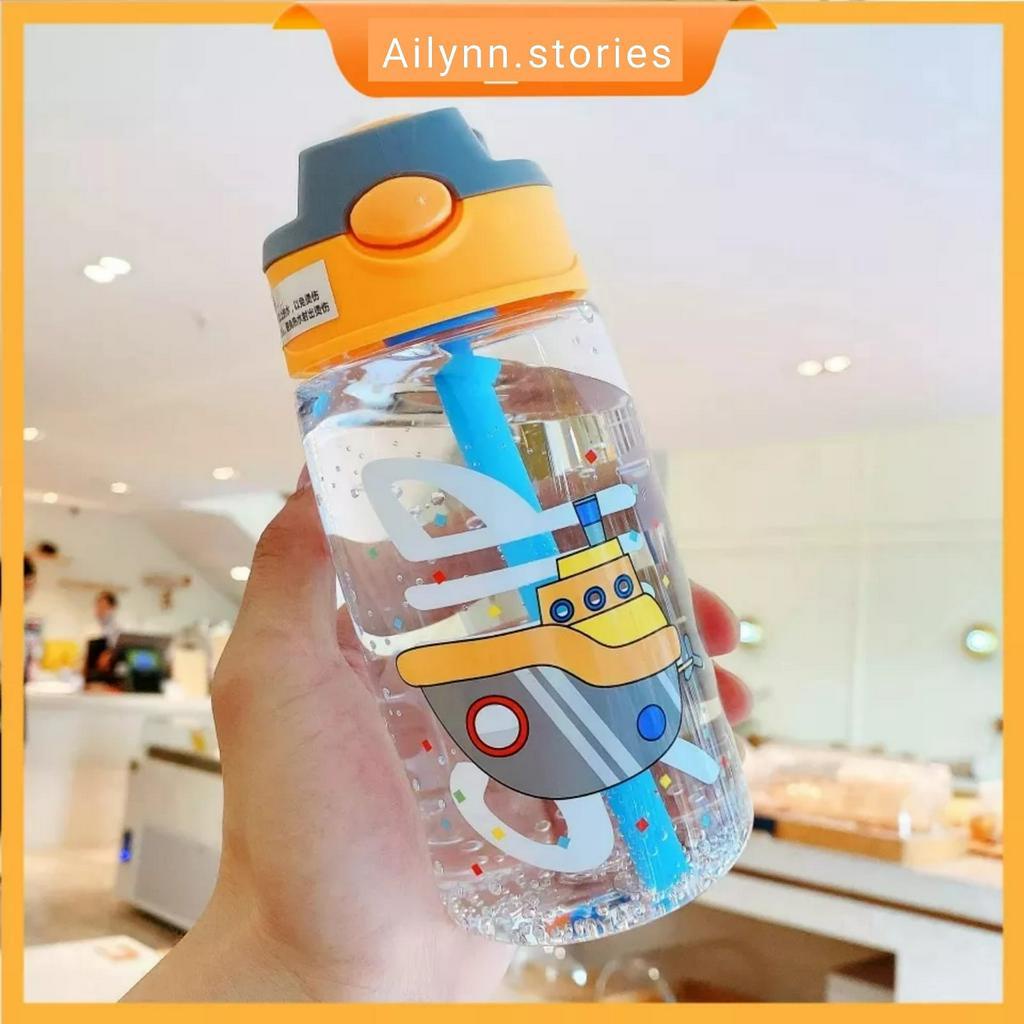 Botol Minum Anak 480ml BPA Free / Botol Minum Karakter tali