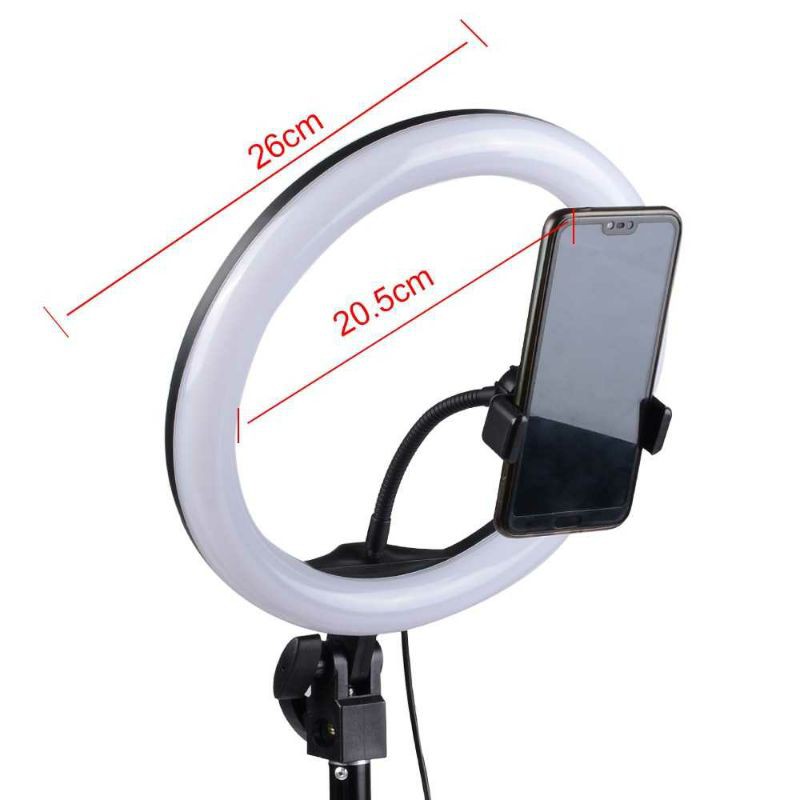 Paket Lengkap Ring Light Curve 120LED 10Inch Holder+Tripod