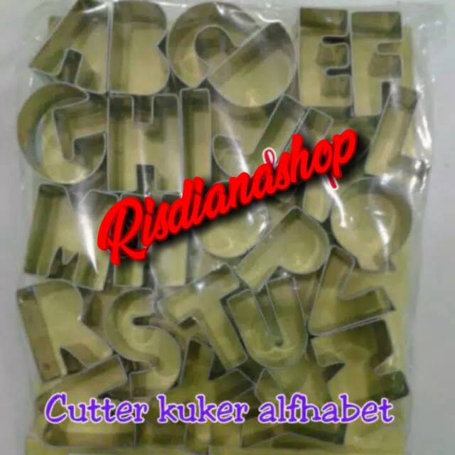 

Cutter Cookies/Cetakan Kuker Abjad