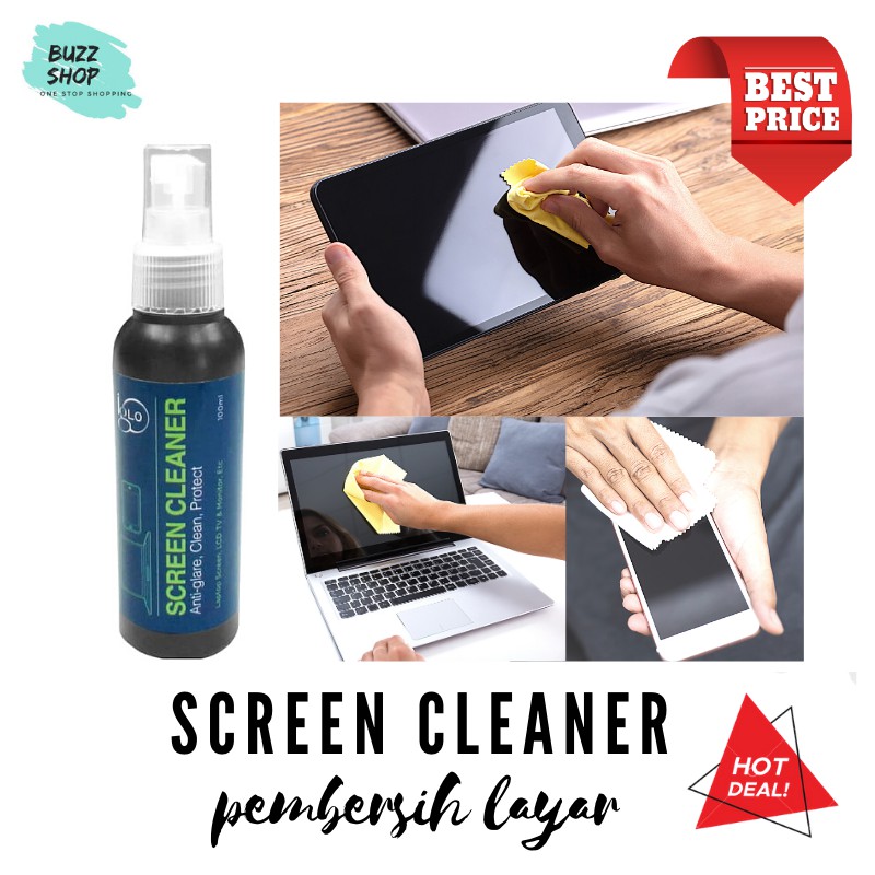 IGLO Screen Cleaner Pembersih Lensa Layar LCD Handphone Tablet Laptop Komputer TV Monitor 100 ml Non alkohol