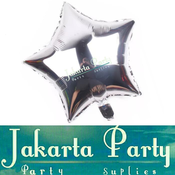 Balon Foil Star Silver / Balon Foil Star / Balon Bintang