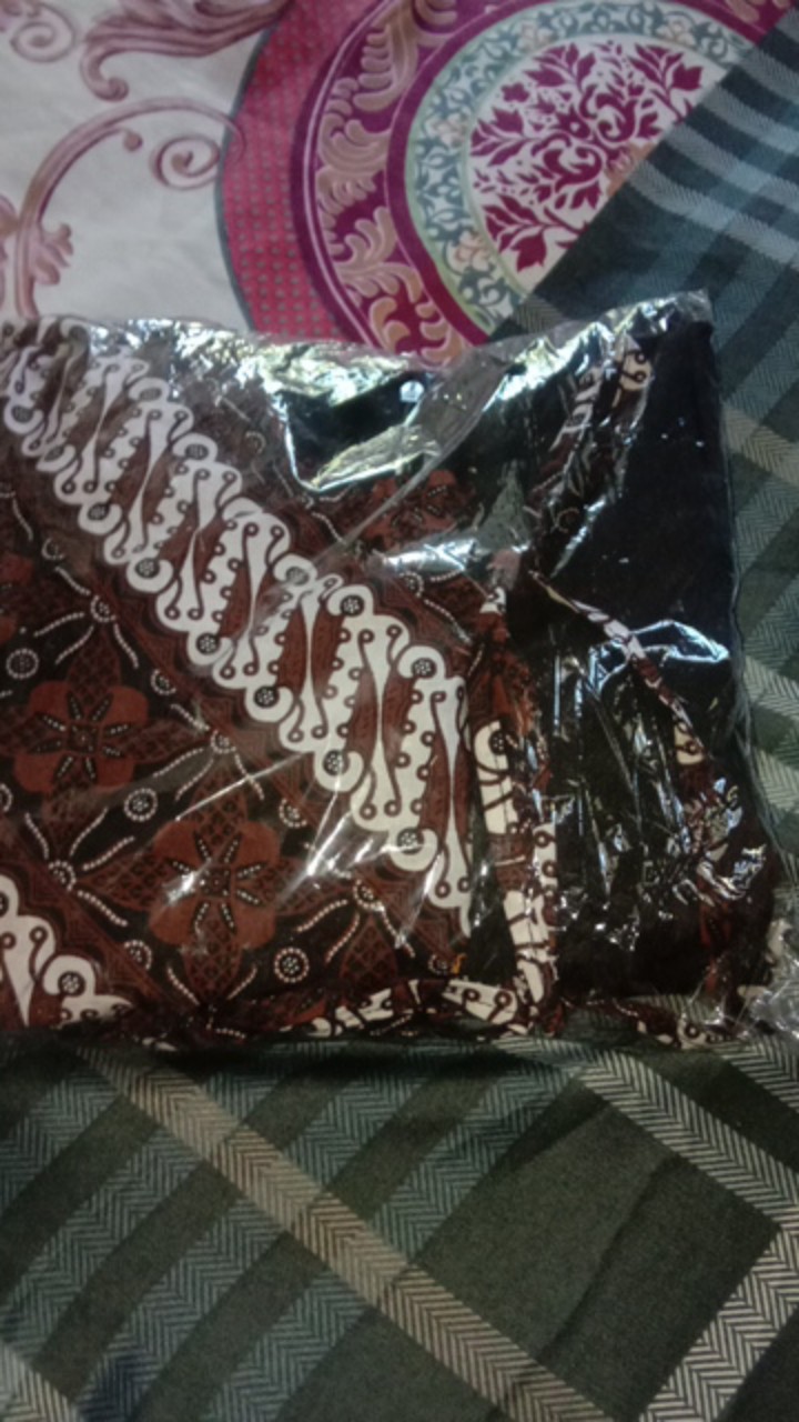 Tey-17 Batik Wanita Asj Sa Hrb026 Kenongo Kemeja Tosca Pendek