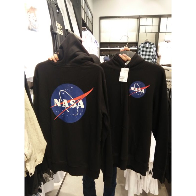Hoodie Nasa Pria H&M Original