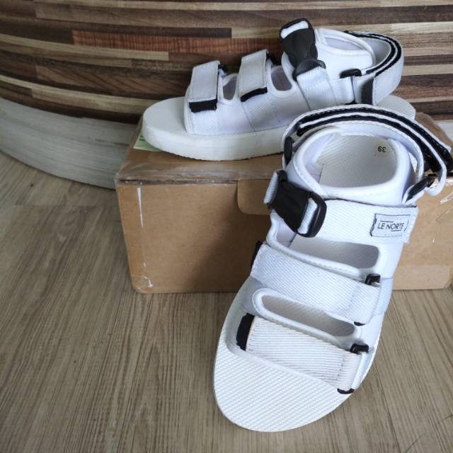 LE NORTE Osaki White ll - Le Norte Sandal Size 38-39 Lenorte Sepatu