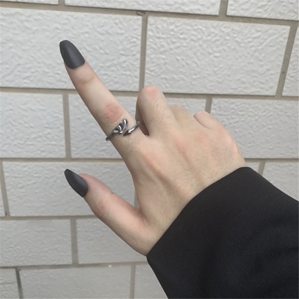 [ACKER] Cincin Ekor Pecinta Setan Dan Malaikat Gelap Punk Gothic Naga