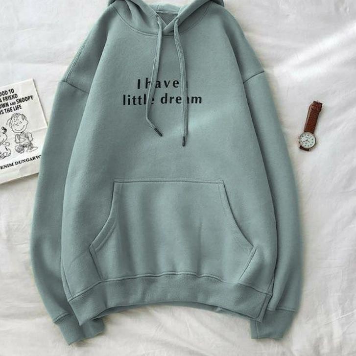 Terbatas HOODIE I HAVE LITTLE DREAM Korea - Sweater Hoodie Korea Kekinian Pria Wanita MURAH | TERPOP