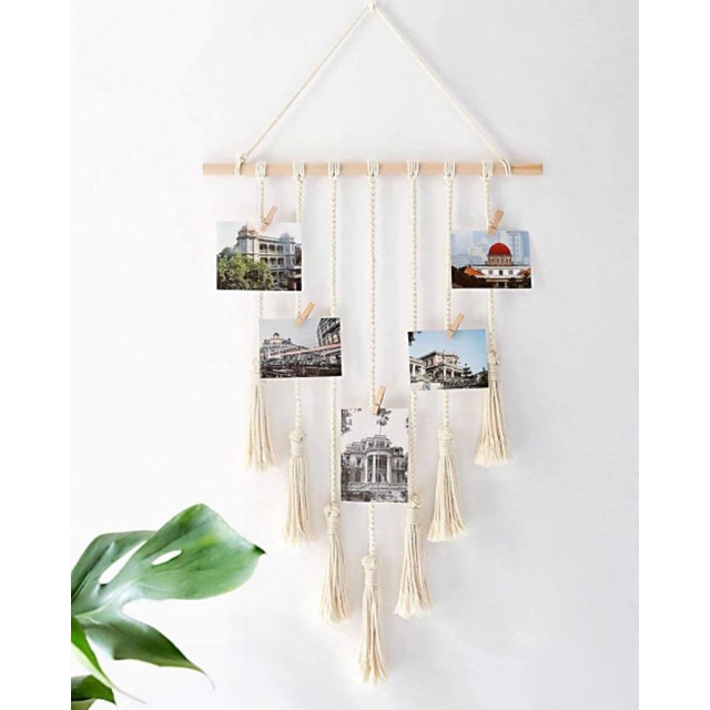 Macrame Foto Polaroid/Macrame gantungan foto/Gift idea