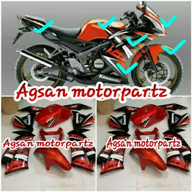 Full cover body new ninja rr SE orange 2014 original