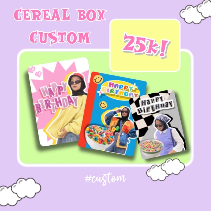 

CEREAL BOX CUSTOM ( UKURAN A5)